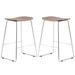 Orren Ellis Losh Bar Stool Wood/Metal in Brown | Wayfair 968B4E0087E2485294B8443C8C9747EF