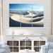 Highland Dunes Coastal Sand Coastal Dunes III - 3 Piece Wrapped Canvas Print Canvas in White | 28 H x 36 W x 1 D in | Wayfair