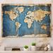 17 Stories Ancient Map Of The World III On Canvas 3 Pieces Print Canvas in White | 28 H x 36 W x 1 D in | Wayfair 2032BC5D8A1E405F8DBCCE42731E517E
