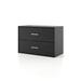 Ebern Designs Farragut Storage Bookcase in Black | 16 H x 24 W x 12 D in | Wayfair 4498E462ACF041028A5D02F93E9F5F67