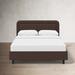 Birch Lane™ Lauren Upholstered Platform Bed Upholstered in Brown | 43 H x 79 W x 87 D in | Wayfair E51C08D5C9DD428EA28D8EA2FB1BB3CE