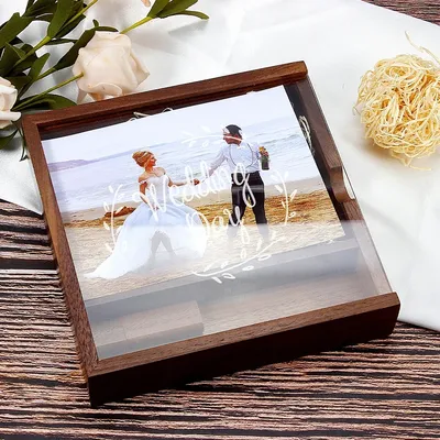 JASTER Fotografie Hochzeitsgeschenk USB-Flash-Laufwerke 128 GB Album Holzkiste Memory Stick 64 GB Image