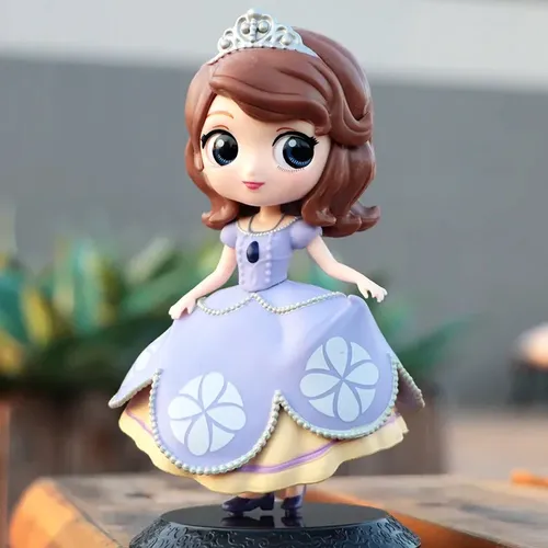 10cm Anime Disney Prinzessin Sofia Figur Spielzeug Cartoon Q-Version Sofia Modell Puppe Kuchen