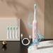 QTOCIO Bathroom Accessories USB Charging Electric Toothbrush Electric Toothbrush With 4 Brush Heads Smart 3 Gear Electric Toothbrush IPX7