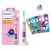 New Philips Sonicare Kids 3+ Toothbrush Electric Aqua Toothbrush Bluetooth Connected 8/Pcs Custom Stickers Pink