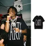 Rapper Playboi Carti T-Shirt große Schrift v wie auf Carti Print Grafik T-Shirt Männer Hip Hop 100%
