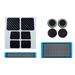 JNANEEI 1 Set Dust Net Button-key Protective Stickers Touch-pad Protections Stickers with Thumbstick Caps for Steam Deck