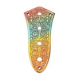 GE101D 4 Hole Jazz Bass Control Plate Zinc Alloy for Jazz Bass Guitar (Rainbow)