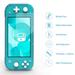 HEYSTOP Case Compatible with Nintendo Switch Lite with Tempered Glass Screen Protector and 4 Thumb Grip TPU Protective Cover for Switch Lite with Anti-Scratch/Anti-Dust (Turquoise)