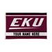 Rico Industries NCAA Eastern Kentucky Colonels Personalized - Custom 3 x 5 Banner Flag - Made in The USA - Indoor or Outdoor DÃ©cor