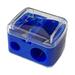 TERGAYEE Manual Pencil Sharpener 2 Holes for Standard and Big Color Pencils Handheld Pencil Sharpener for Kids with Lid for Adults Students School Class Home Office