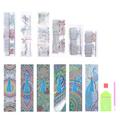 6 Sets Diamond Picture Bookmarks DIY Special Shaped Diamond Art Bookmarks