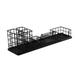 Multi-Functional Wrought Iron Office Desktop Storage Rack Finishing Storage Rack Combination Black