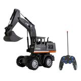 Remote Control Excavator 1/20 2.4GHz 5CH Remote Control Construction Truck Engineering Vehicles Educational Toys for Kids with Light Alloy Bucket