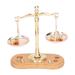 LIZEALUCKY 1 Set Miniature Vintage Balance Scale 1:12 Retro Beautiful Dollhosue Balance Justice Law Scale Decoration Mini Balance Scales Weight for Dollhouse Home Decor