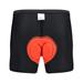 Yoodem Boxers for Men Mens Boxer Briefs Cycling Underwear Men 3d Padded Shockproof Mtb Shorts Riding Bike Sport Underwear Tights Shorts Mens Boxers Red L