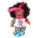 Lifelike Reborn Black Girl Realistic Newborn Baby Dolls That Look Real African American Reborn Baby Doll with Soft Body for Kids Age 3 4 5 6 7[Q8-047C]