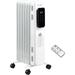 Electric Space Heater Freestanding 161 Sq. Ft. Heater with 3 Modes Timer and Remote 600/900/1500 W White