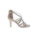 Carina Heels: Silver Shoes - Women's Size 8 1/2