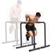 Dripex 1100lbs Adjustable Dip Bar Heavy Duty Steel Dip Station Home Dip Stand with Two Safety Connectors Parallel Bars Dip Equipment for Calisthenics Strength Training
