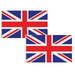 2 PCS Flag British Flag 3x2FT UK Flag Indoor Outdoor Quality Polyester With Color And Brass Decorations Garden Flag Garden Decor Outdoor Decor Garden Supplies