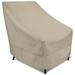 Eevelle Meridian High Back Patio Chair Cover Marinex Marine Grade Fabric Durable 600D Polyester - Outdoor Lawn Furniture Chair Covers - Weather Protection - 33 H x 30 W x 30 D - Khaki