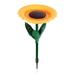 FFENYAN Sunflower Standing Bird Feeder Outdoor Bird Bathtub Bird Feeder Bowl Bird Feeder Flower Shaped Bird Feeder Tray Garden Decoration Stake for Outdoors Patio Backyard Garden