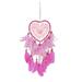 piaybook Ornaments Dream Wind Chimes Colorful Feathers Dream Wind Chimes Home Room Wall Decoration Outdoor Wind Chimes Hanging Rings For Home Decor Hot Pink