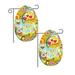 2 PCS Easter Garden Banner Ornaments Spring Outdoor Decoration Banners Easter Bunny Decoration Banners Gardening Decoration Banners Garden Flag Garden Decor Outdoor Decor Garden Supplies