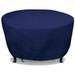 Eevelle Meridian Patio Round Table Cover with Marine Grade Fabric - Waterproof Outdoor Firepit Cover - Furniture Set Covers for Dining Table - Easy to Install - 25 H x 32 D Navy