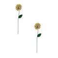 2 PCS Bee Festival Outdoor Garden Decoration Iron Art Bee Flower Garden Lawns Flower Pot Sunflower Decoration Outdoor Garden Decor Garden Decor Garden Supplies Card Slot