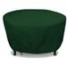 Eevelle Meridian Patio Round Table Cover with Marine Grade Fabric - Waterproof Outdoor Firepit Cover - Furniture Set Covers for Dining Table - Easy to Install - 25.5 H x 69 D Hunter Green