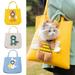 Deyuer Pet Carrier Bag Extra Soft Breathable Adorable Large Capacity Adjustable Escape-proof Wearable Cute Bee-Shaped Pet Canvas Shoulder Carrying Bag Pet Supplies