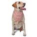 Bingfone Rose Gold Pink Glitter-Washable Dog Scarf Triangle Adjustable Puppy Bandana Bib Handkerchief For Medium Large Dog Cat