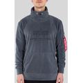 Alpha Industries Turtle-Neck Polar Fleece Pullover, grey, Size XL