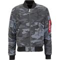 Alpha Industries MA-1 VF 59 Reflective Camo Jacket, black-multicolored, Size XL