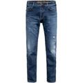 King Kerosin Robin Destroyed Bleached Jeans, blue, Size 31