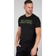 Alpha Industries Alpha Embroidery Heavy T-Shirt, black-green, Size M