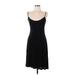 Meadow Rue Casual Dress - A-Line Scoop Neck Sleeveless: Black Solid Dresses - Women's Size 10