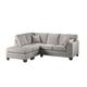ScS Living Grey Sasha Linoa Fabric 1 Corner 2 Left Hand Facing Chaise Sofa Quick Delivery