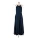 Jenny Yoo Collection Cocktail Dress - A-Line: Blue Dresses - Women's Size 12 Petite