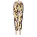 Lily White Casual Pants - Mid/Reg Rise: Yellow Bottoms - Women's Size Small