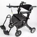 Electric Power Rollator Walker for Elderly - Foldable Wheelchair Lithium Battery Trolley - Drive Rollator with Light - Reliable and Convenient