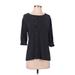 CeCe 3/4 Sleeve Blouse: Black Tops - Women's Size Small