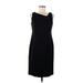 Eileen Fisher Casual Dress - Sheath: Black Print Dresses - Women's Size 6