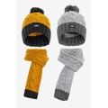 Modeschal CIPO & BAXX Gr. 9, grau (grau, gelb) Baby Modetücher Schals Tücher