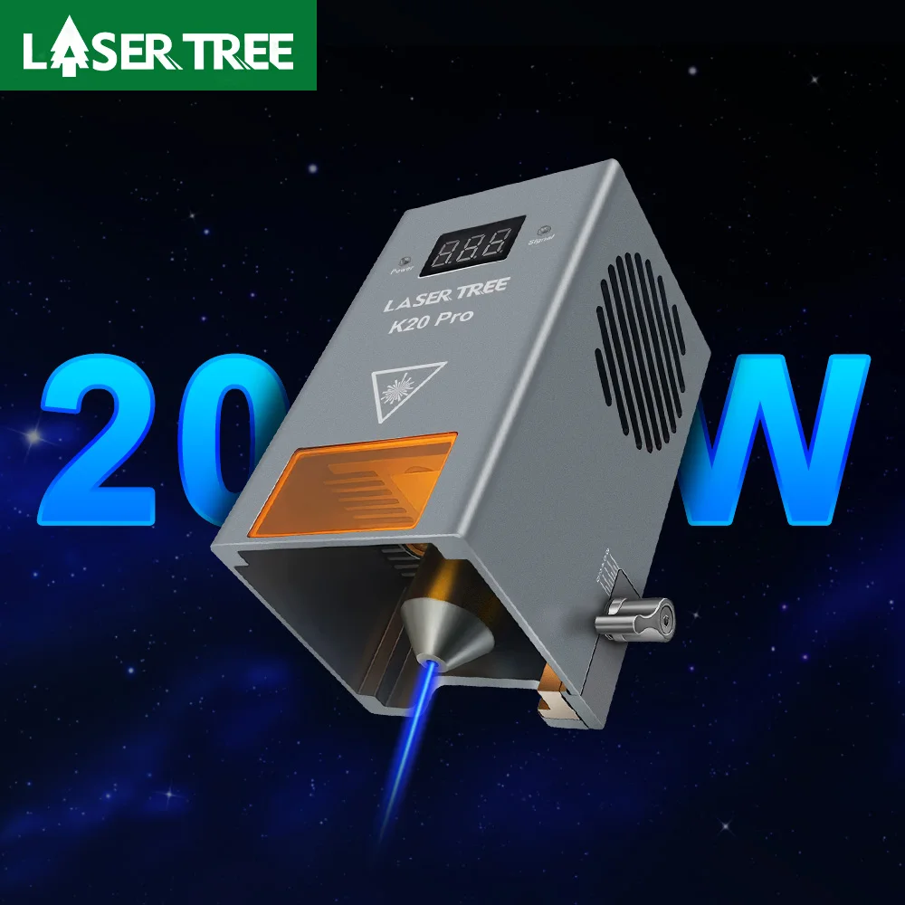 LASER TREE 20 W optischer Laserkopf mit Luftunterstützung TTL-Blaulichtmodul für Lasermaschine, Schneiden, Gravieren, DIY-Werkzeuge Image