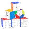 Yj mgc version serie 2x2 3x3 4x4 5x5 6x6 7x7 megaminx m magnetischer magischer geschwindigkeit