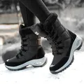 Stivali da trekking invernali scarpe da donna piattaforma stivali da neve caldi in pelliccia