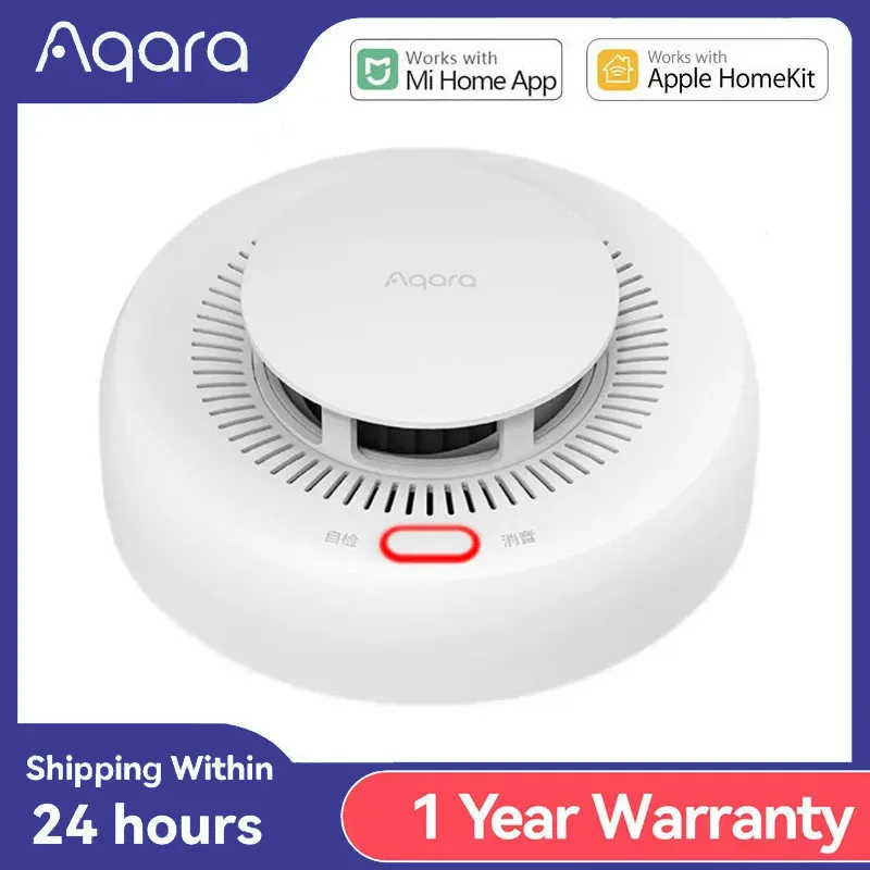 Aqara Smart Rauchmelder Sensor Zigbee 3,0 Feuer Alarm Monitor Ton Alarm Home Security APP Arbeit Mit Xiaomi Mi hause homekit Image